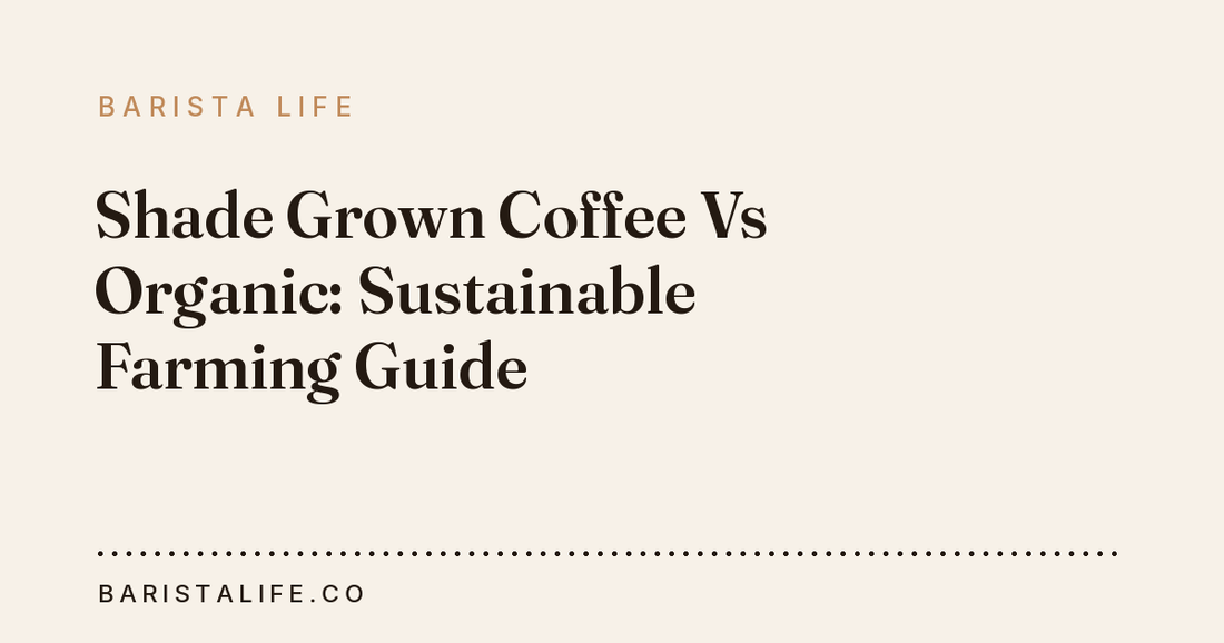 Shade Grown Coffee Vs Organic: Sustainable Farming Guide