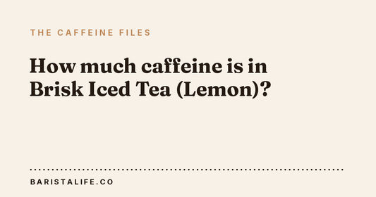 How much caffeine is in Brisk Iced Tea (Lemon)?