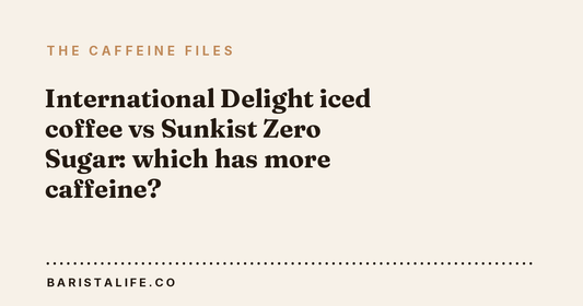 International Delight iced coffee vs Sunkist Zero Sugar: which has more caffeine?