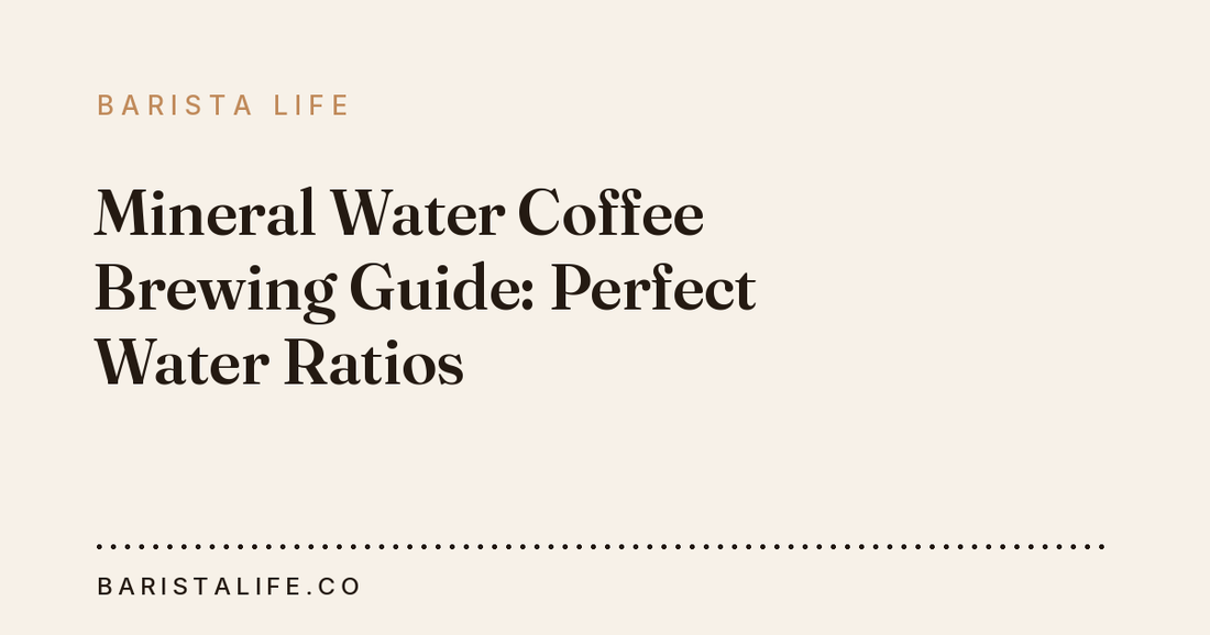 Mineral Water Coffee Brewing Guide: Perfect Water Ratios