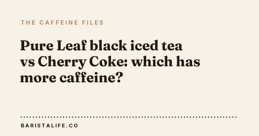 Pure Leaf black iced tea vs Cherry Coke: which has more caffeine?