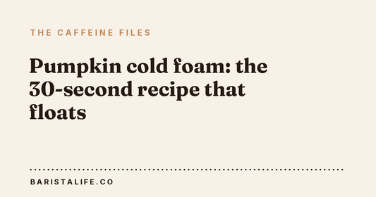 Pumpkin cold foam: the 30-second recipe that floats