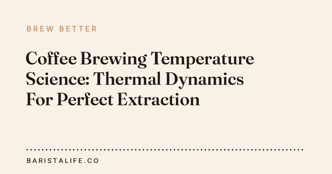 Coffee Brewing Temperature Science: Thermal Dynamics For Perfect Extraction