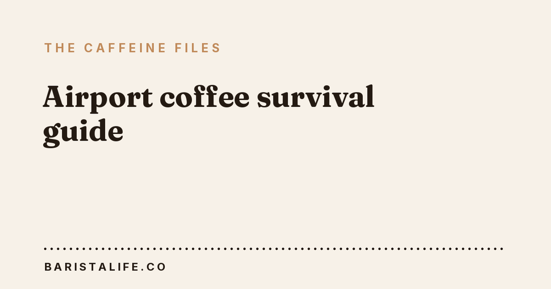 Airport coffee survival guide