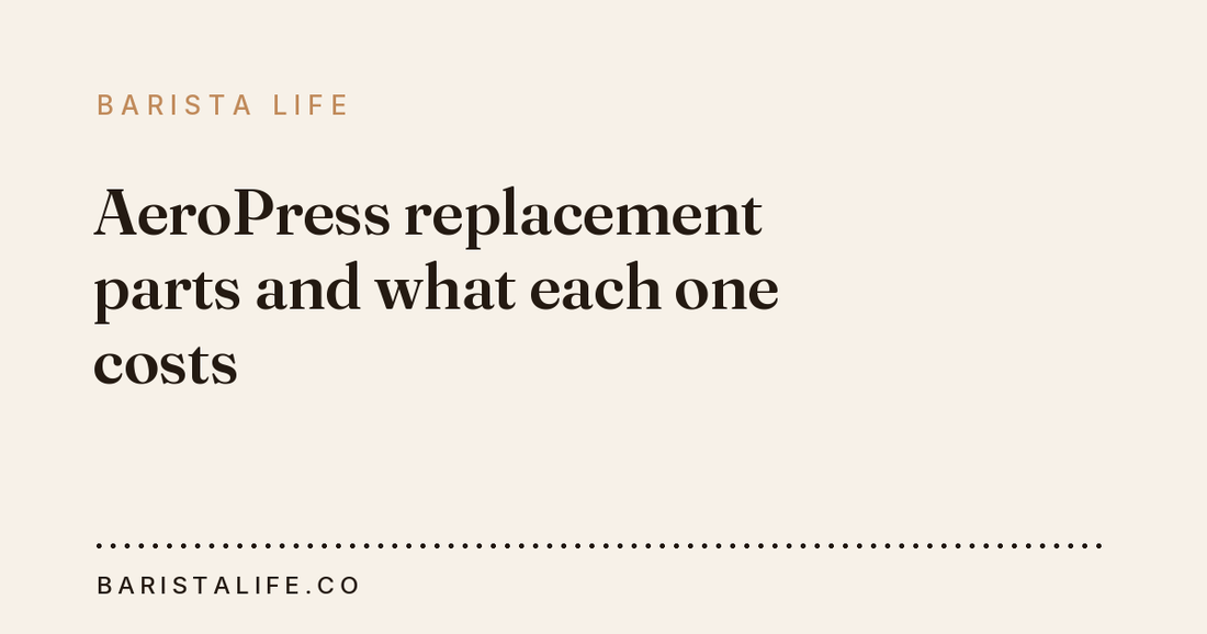 AeroPress replacement parts and what each one costs