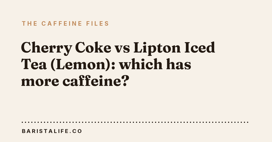 Cherry Coke vs Lipton Iced Tea (Lemon): which has more caffeine?