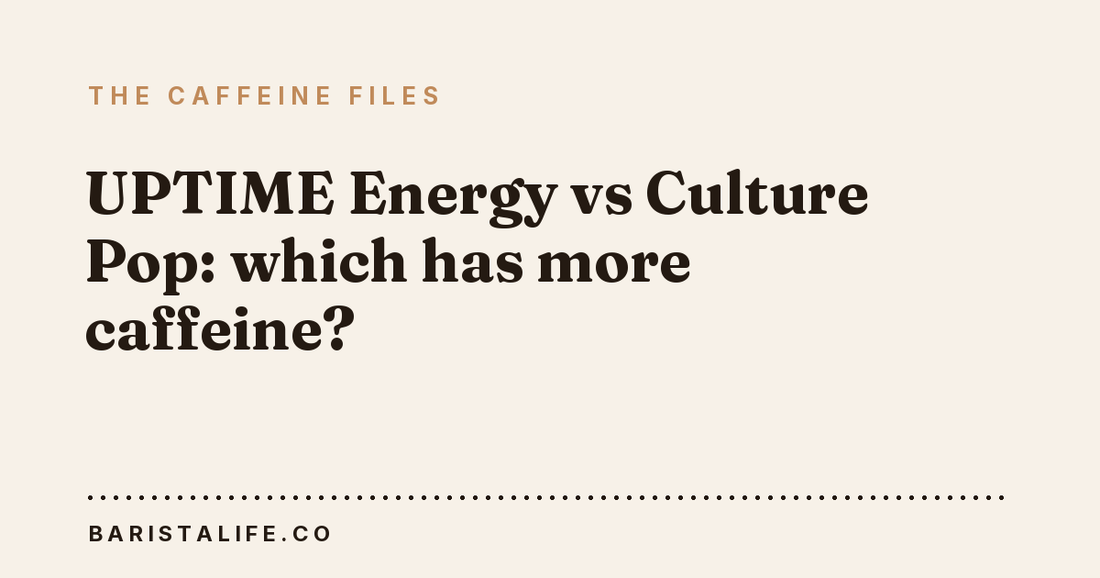 UPTIME Energy vs Culture Pop: which has more caffeine?