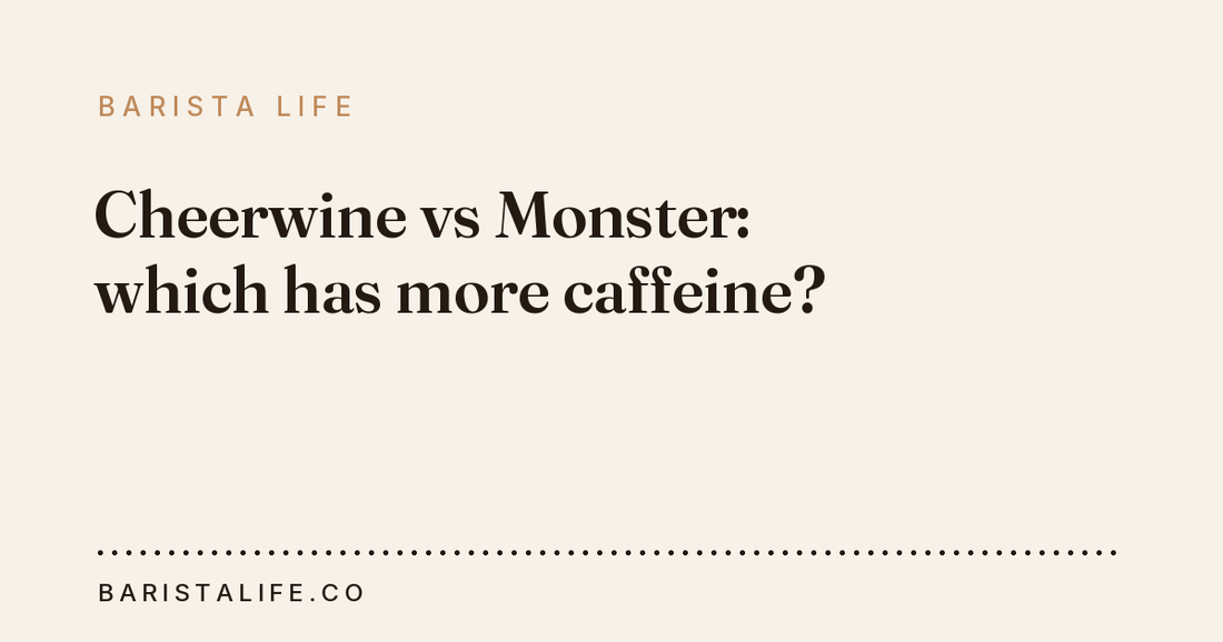 Cheerwine vs Monster: which has more caffeine?