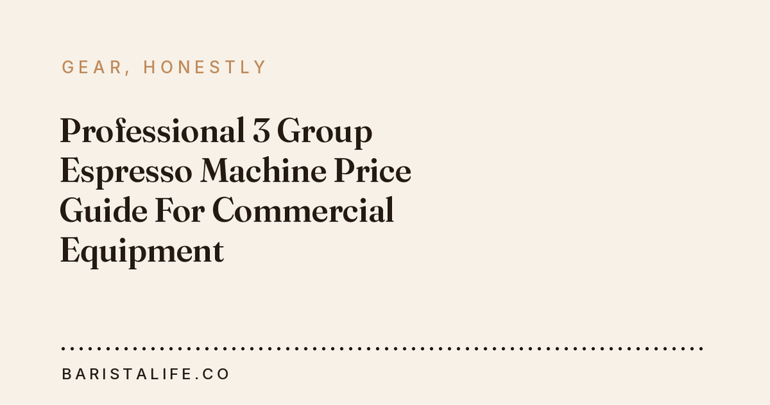 Professional 3 Group Espresso Machine Price Guide For Commercial Equipment