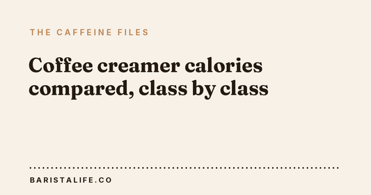 Coffee creamer calories compared, class by class