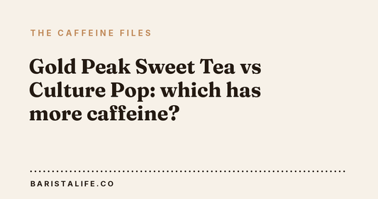 Gold Peak Sweet Tea vs Culture Pop: which has more caffeine?