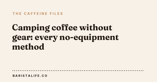 Camping coffee without gear: every no-equipment method