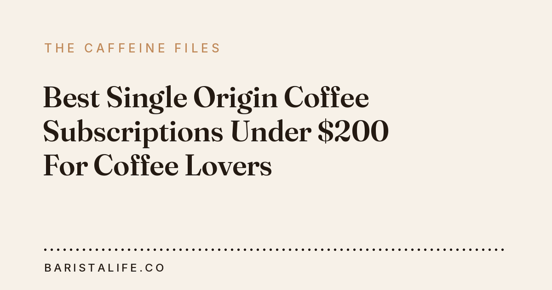 Best Single Origin Coffee Subscriptions Under $200 For Coffee Lovers