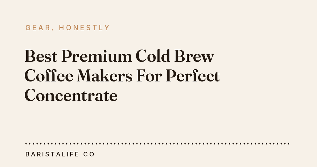 Best Premium Cold Brew Coffee Makers For Perfect Concentrate