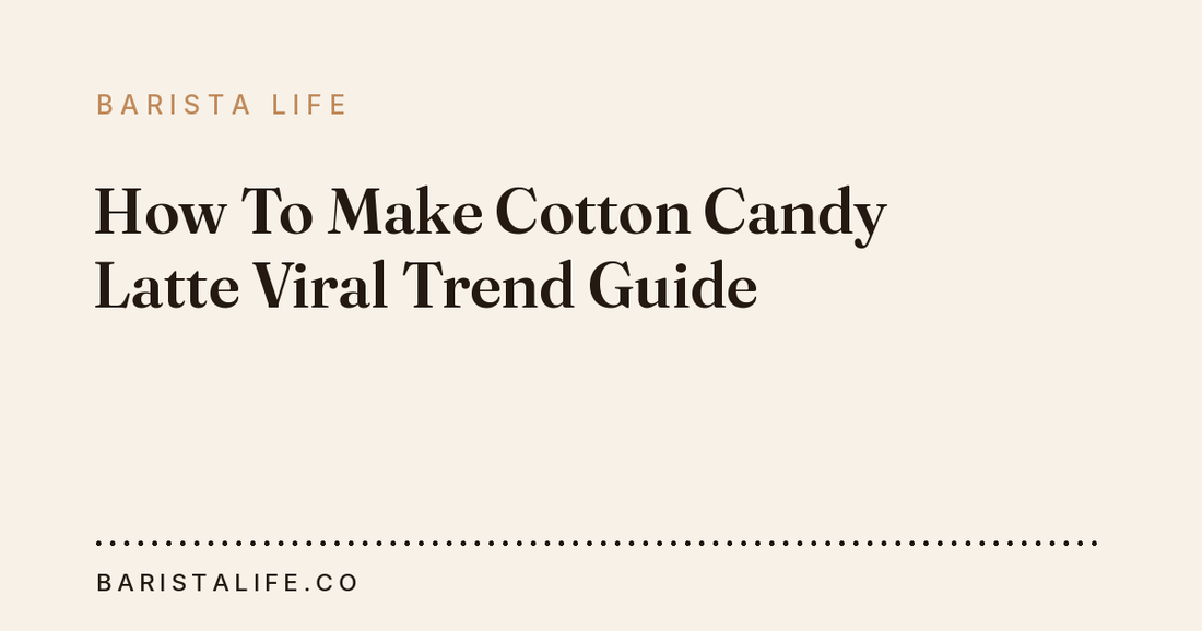 How To Make Cotton Candy Latte Viral Trend Guide