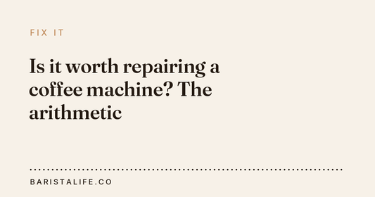 Is it worth repairing a coffee machine? The arithmetic