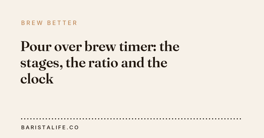 Pour over brew timer: the stages, the ratio and the clock