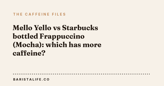 Mello Yello vs Starbucks bottled Frappuccino (Mocha): which has more caffeine?