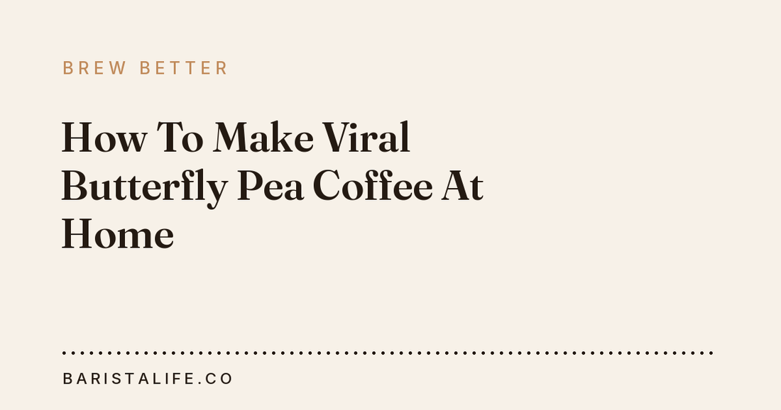 How To Make Viral Butterfly Pea Coffee At Home