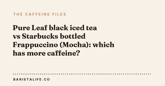 Pure Leaf black iced tea vs Starbucks bottled Frappuccino (Mocha): which has more caffeine?