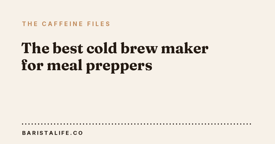 The best cold brew maker for meal preppers