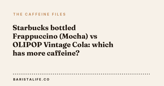 Starbucks bottled Frappuccino (Mocha) vs OLIPOP Vintage Cola: which has more caffeine?