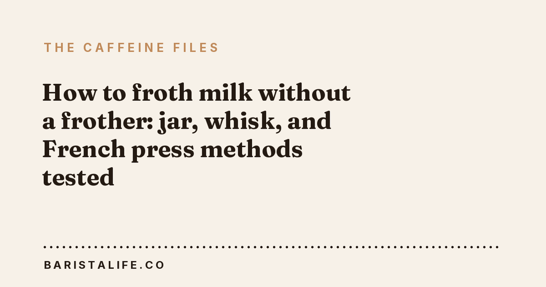 How to froth milk without a frother: jar, whisk, and French press methods tested