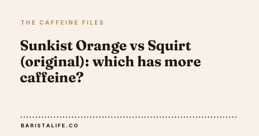 Sunkist Orange vs Squirt (original): which has more caffeine?
