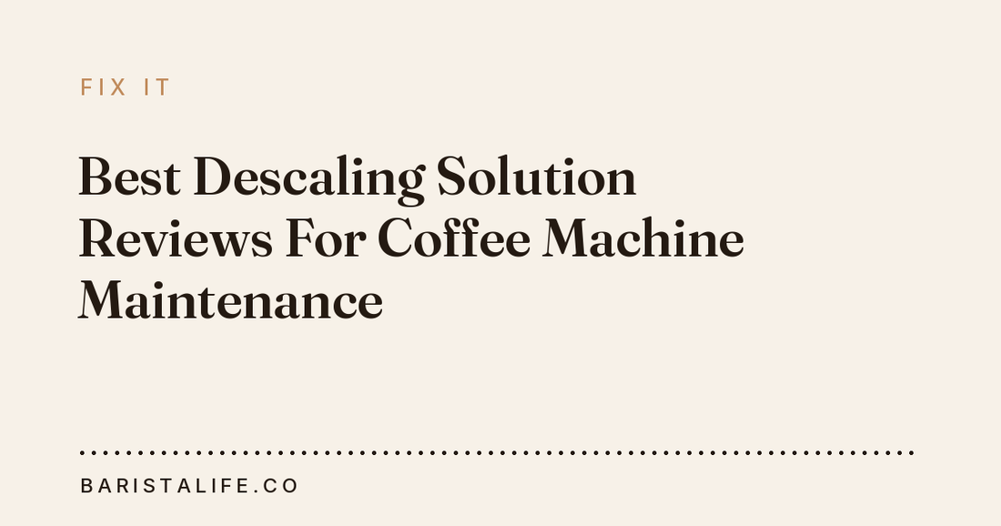 Best Descaling Solution Reviews For Coffee Machine Maintenance