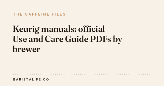 Keurig manuals: official Use and Care Guide PDFs by brewer