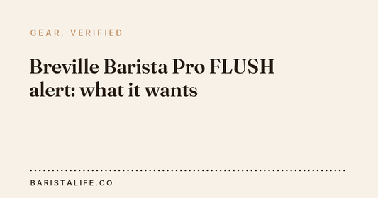 Breville Barista Pro FLUSH alert: what it wants