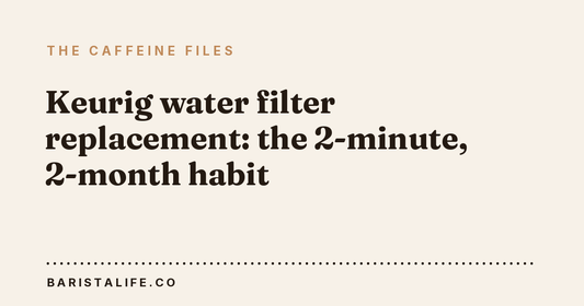 Keurig water filter replacement: the 2-minute, 2-month habit