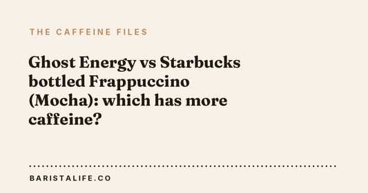 Ghost Energy vs Starbucks bottled Frappuccino (Mocha): which has more caffeine?