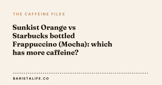 Sunkist Orange vs Starbucks bottled Frappuccino (Mocha): which has more caffeine?
