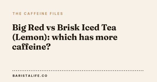 Big Red vs Brisk Iced Tea (Lemon): which has more caffeine?