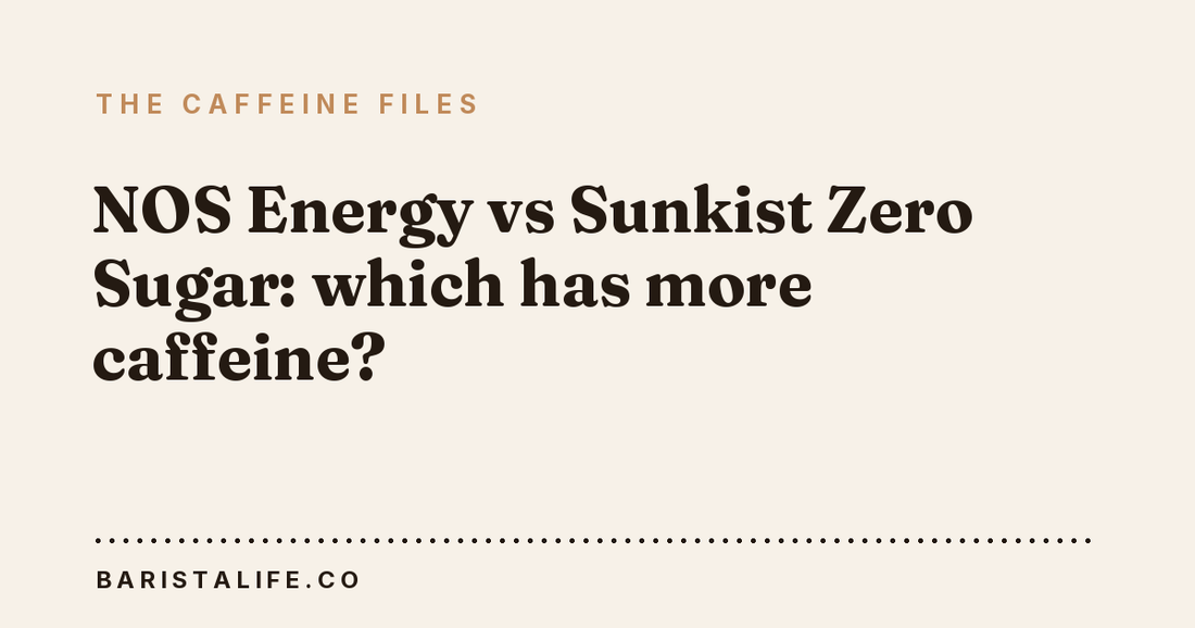 NOS Energy vs Sunkist Zero Sugar: which has more caffeine?