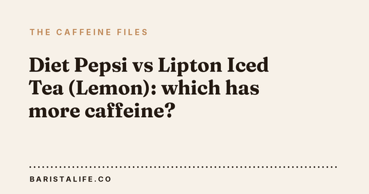 Diet Pepsi vs Lipton Iced Tea (Lemon): which has more caffeine?