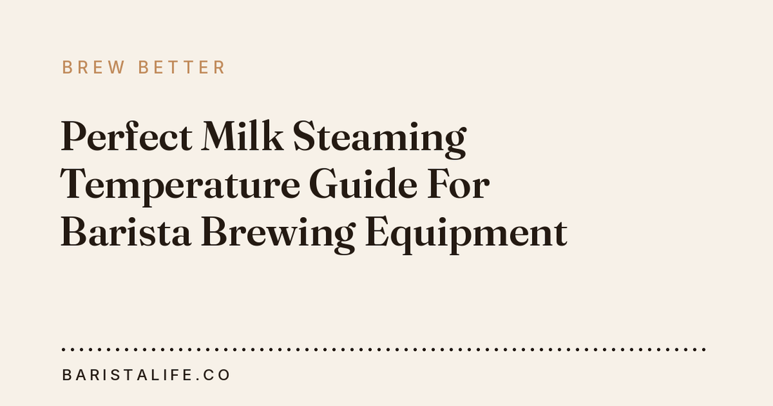 Perfect Milk Steaming Temperature Guide For Barista Brewing Equipment