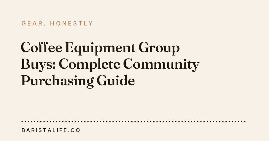 Coffee Equipment Group Buys: Complete Community Purchasing Guide