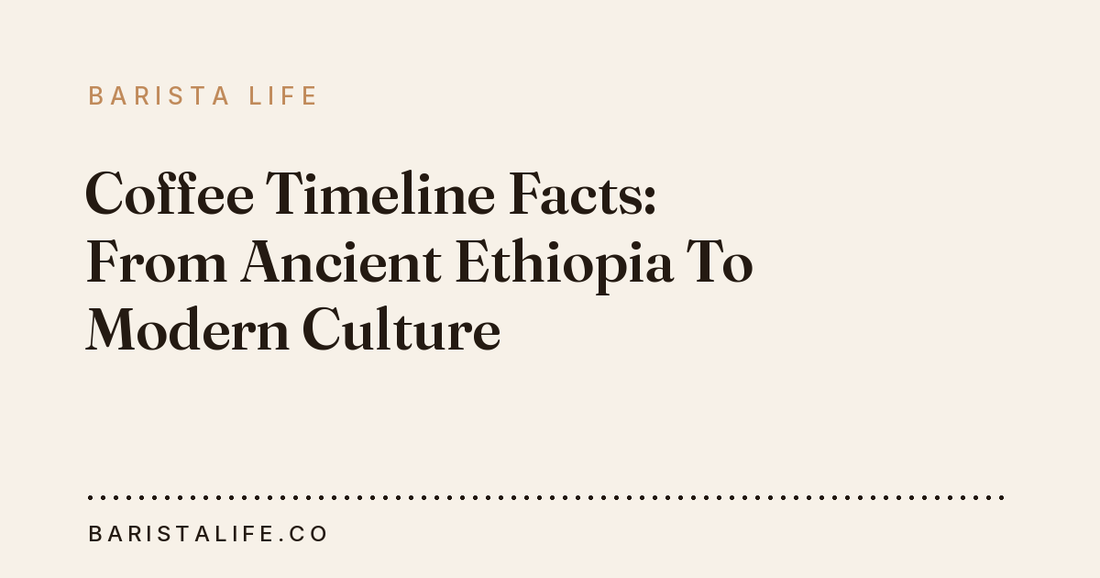 Coffee Timeline Facts: From Ancient Ethiopia To Modern Culture