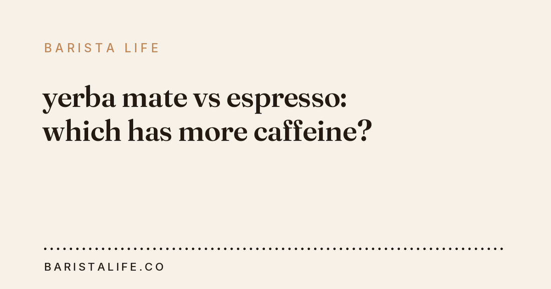 yerba mate vs espresso: which has more caffeine?
