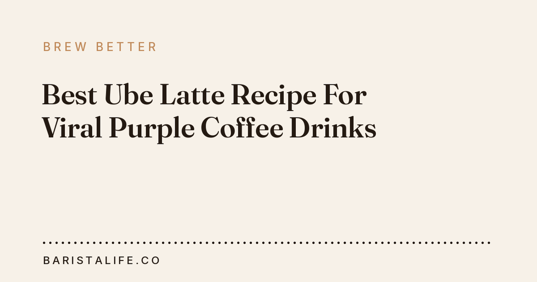 Best Ube Latte Recipe For Viral Purple Coffee Drinks