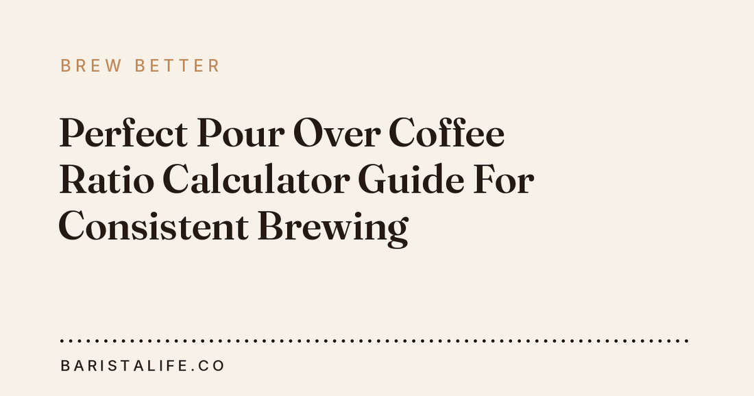 Perfect Pour Over Coffee Ratio Calculator Guide For Consistent Brewing