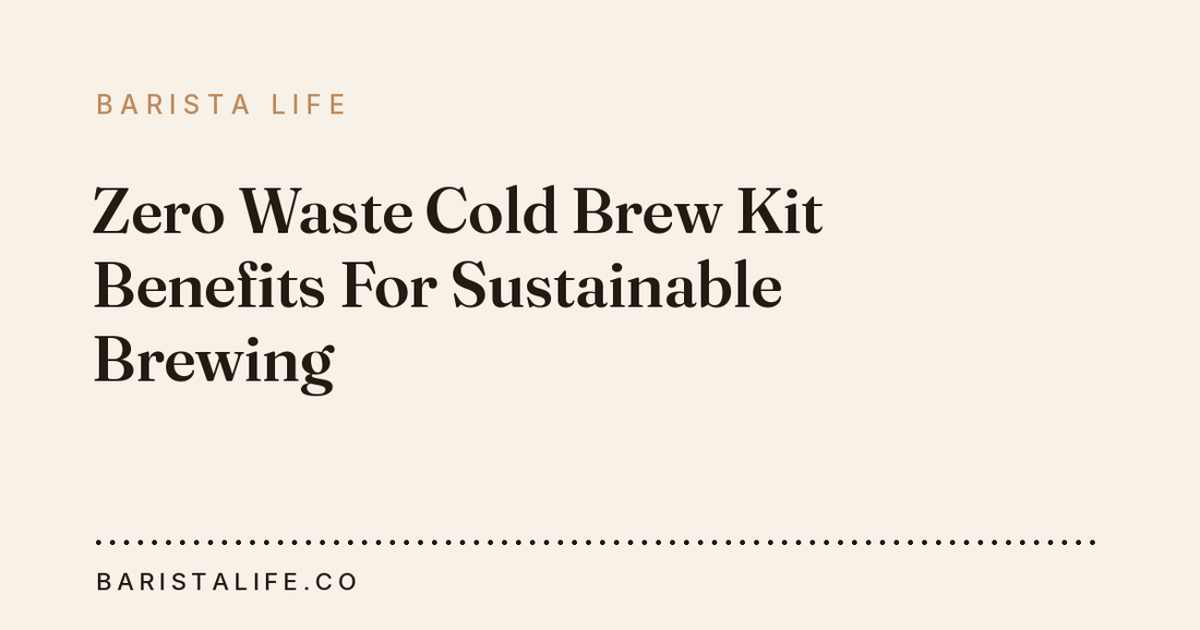 Zero Waste Cold Brew Kit Benefits For Sustainable Brewing