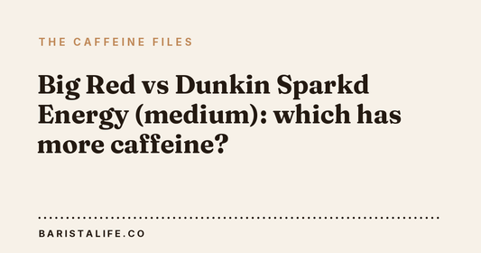 Big Red vs Dunkin Sparkd Energy (medium): which has more caffeine?