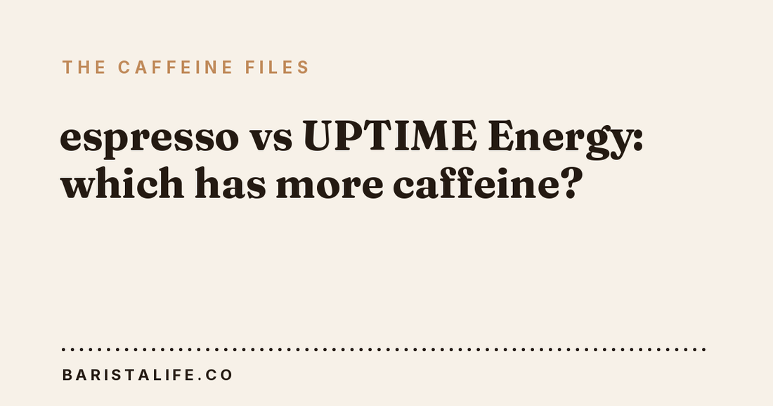 espresso vs UPTIME Energy: which has more caffeine?
