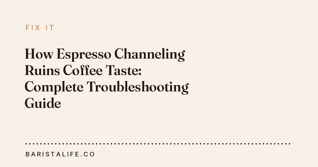 How Espresso Channeling Ruins Coffee Taste: Complete Troubleshooting Guide