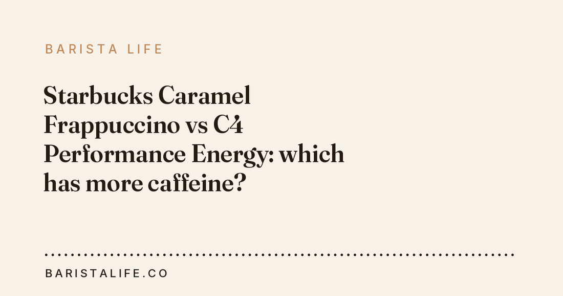 Starbucks Caramel Frappuccino vs C4 Performance Energy: which has more caffeine?