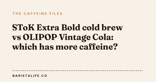 SToK Extra Bold cold brew vs OLIPOP Vintage Cola: which has more caffeine?
