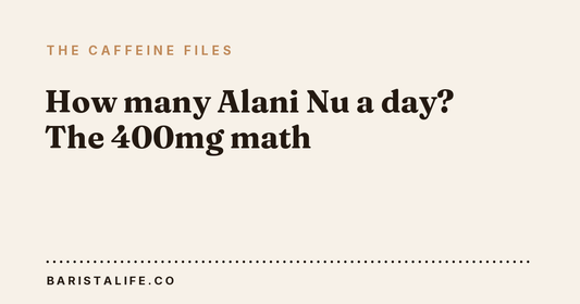 How many Alani Nu a day? The 400mg math